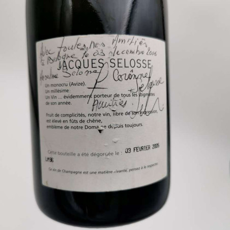 Jacques Selosse - Champagne Extra Brut 1996 Jacques Selosse - Champagne Extra Brut 1996