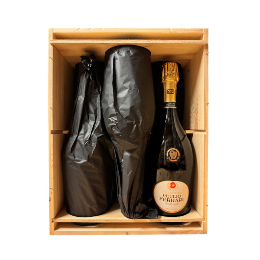 Giulio Ferrari - Trento DOC Riserva del Fondatore 2015 6 Bottiglie in Cassa di legno