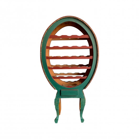 Bottigliera decorata a mano