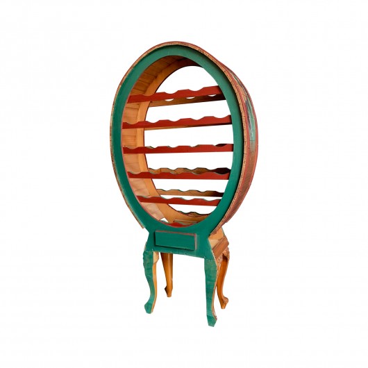 Bottigliera decorata a mano